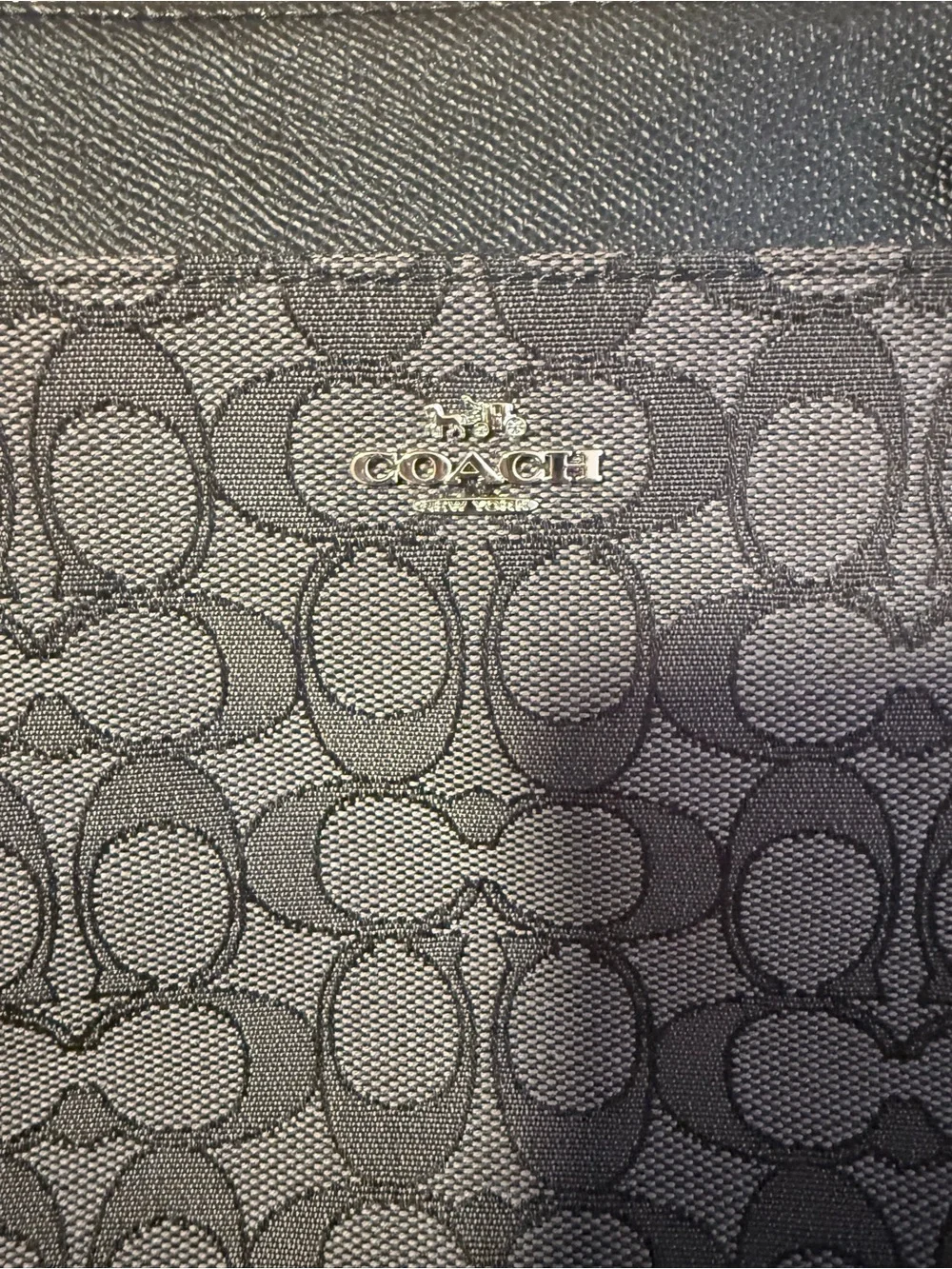 Coach Black Signature Crossbody Pouch